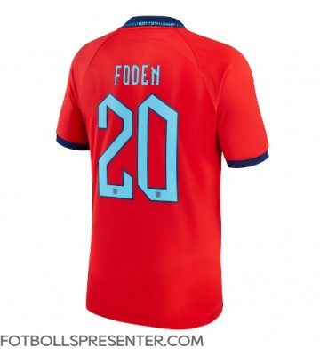 England Phil Foden #20 Borta Matchtröja VM 2022 Kortärmad